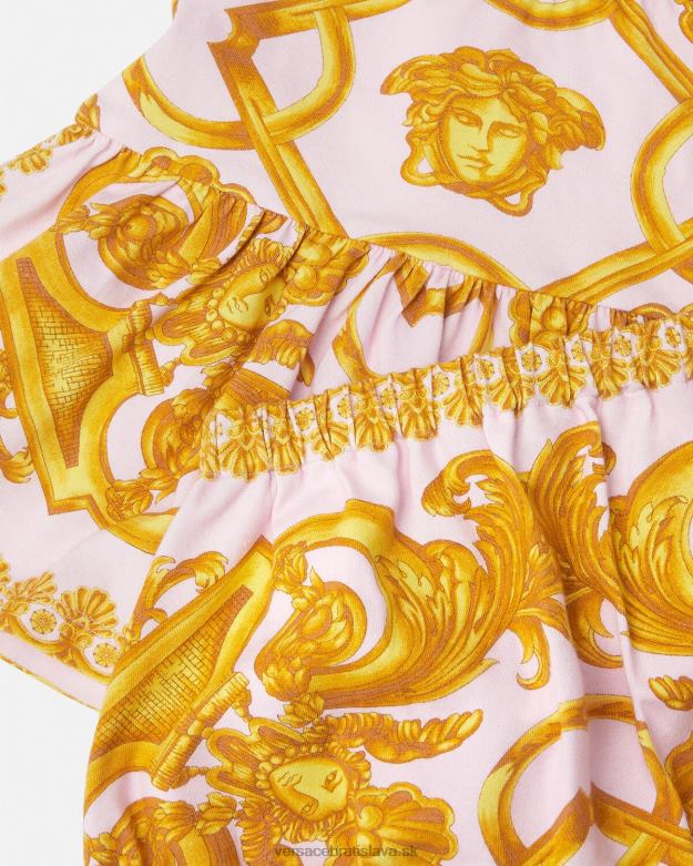 oblečenie X8X8P1828 Versace Súprava detských šiat barocco 660 ružová a biela deti
