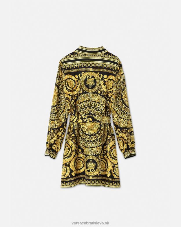 oblečenie X8X8P1955 Versace barokové hodvábne šaty vytlačiť deti