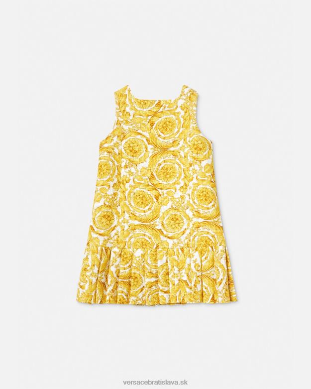 oblečenie X8X8P1981 Versace Medusa barocco shift šaty vytlačiť deti