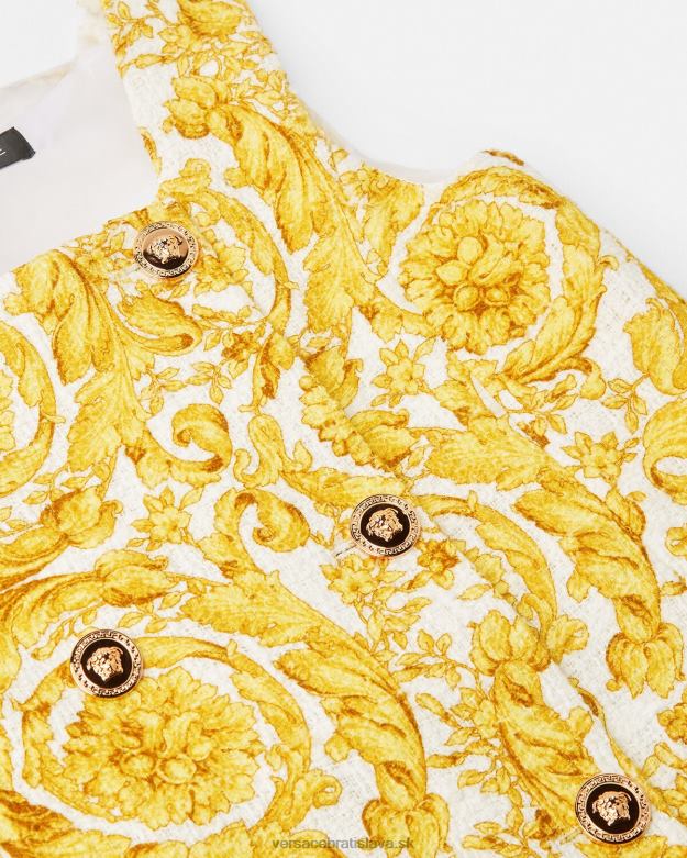 oblečenie X8X8P1981 Versace Medusa barocco shift šaty vytlačiť deti