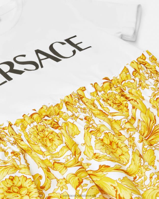 oblečenie X8X8P1984 Versace barokové tričkové šaty vytlačiť deti