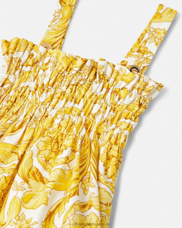 oblečenie X8X8P1988 Versace barocco vlnité šaty vytlačiť deti