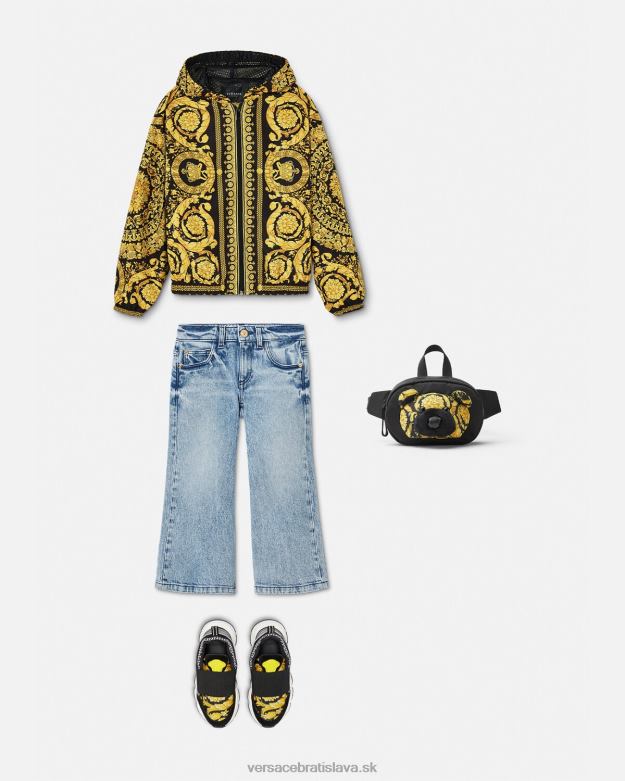 oblečenie X8X8P1983 Versace bunda barocco vetrovka vytlačiť deti