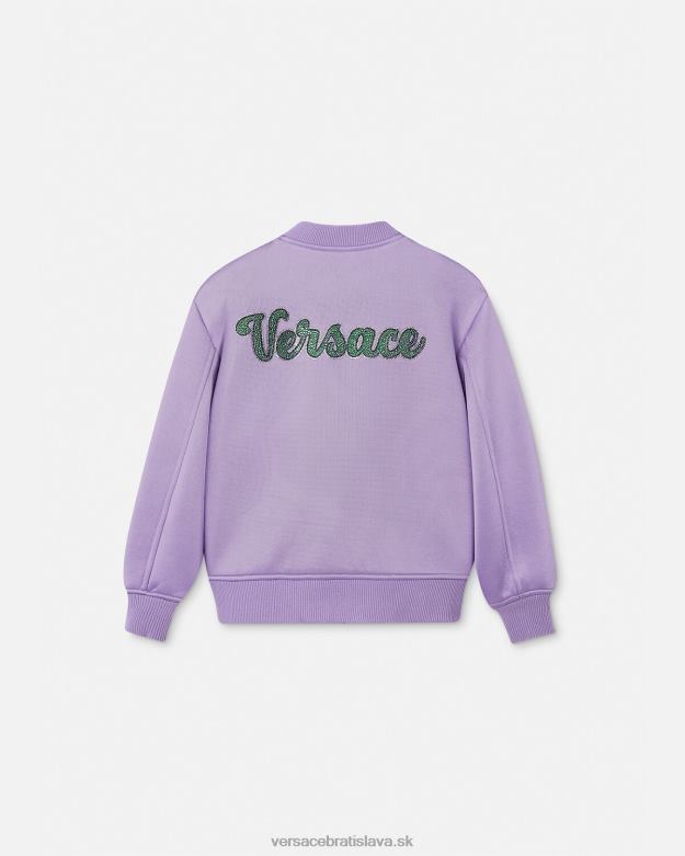 oblečenie X8X8P2016 Versace bomber bunda s logom orgován deti
