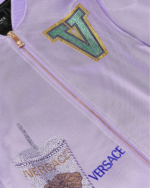 oblečenie X8X8P2016 Versace bomber bunda s logom orgován deti
