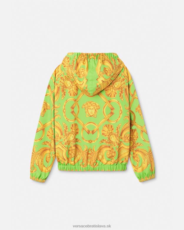 oblečenie X8X8P2109 Versace bunda barocco 660 windbreaker zlatá a zelená deti