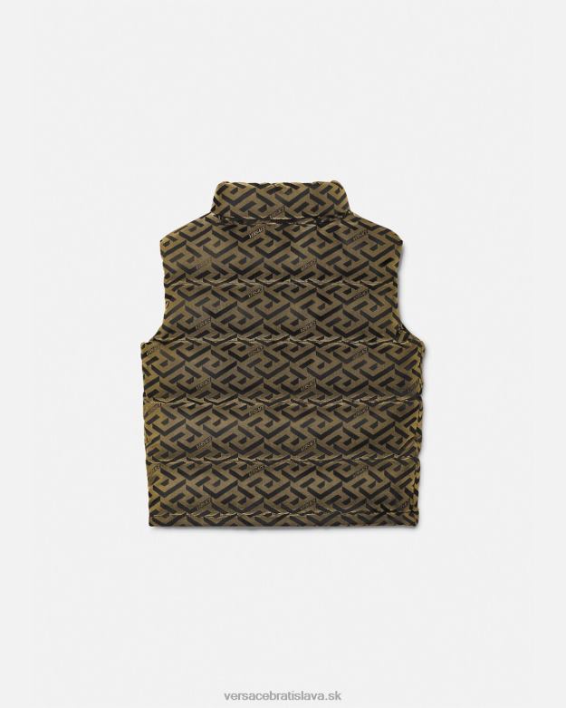 oblečenie X8X8P2117 Versace la greca puffer vesta čierna deti