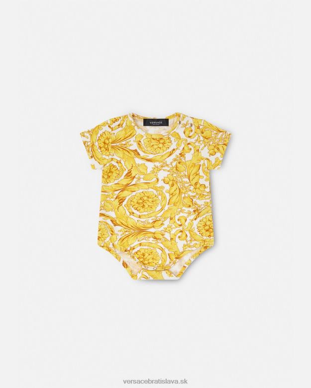 oblečenie X8X8P1829 Versace barocco detská kombinéza vytlačiť deti