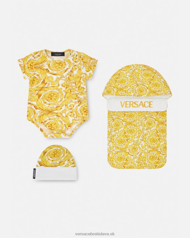 oblečenie X8X8P1829 Versace barocco detská kombinéza vytlačiť deti