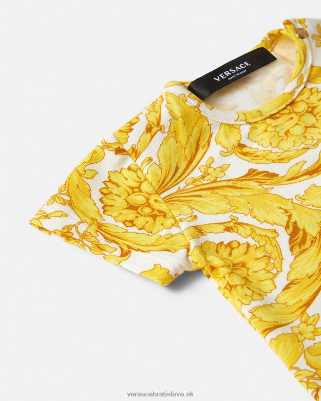 oblečenie X8X8P1829 Versace barocco detská kombinéza vytlačiť deti