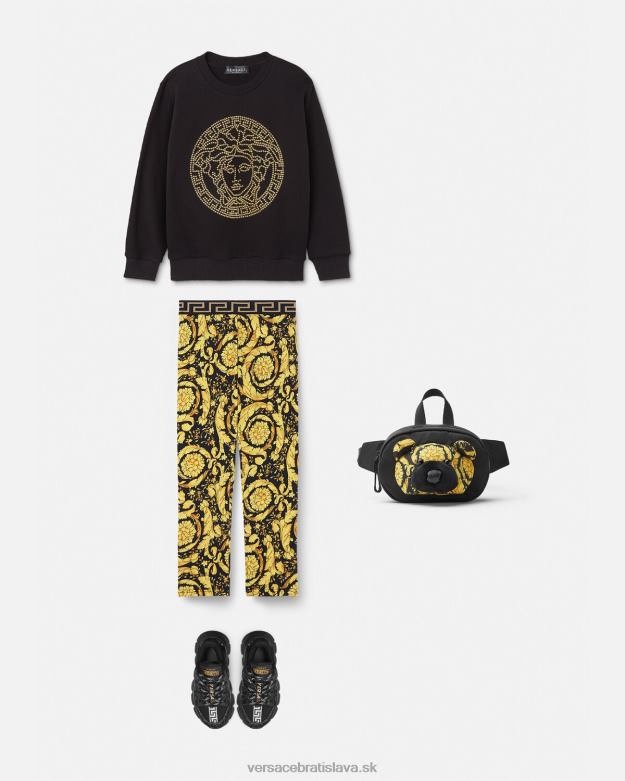 oblečenie X8X8P1960 Versace barokové legíny vytlačiť deti
