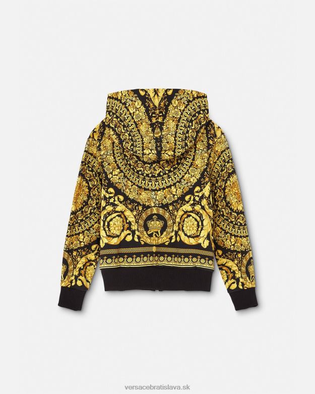 oblečenie X8X8P1982 Versace barocco mikina na zips vytlačiť deti