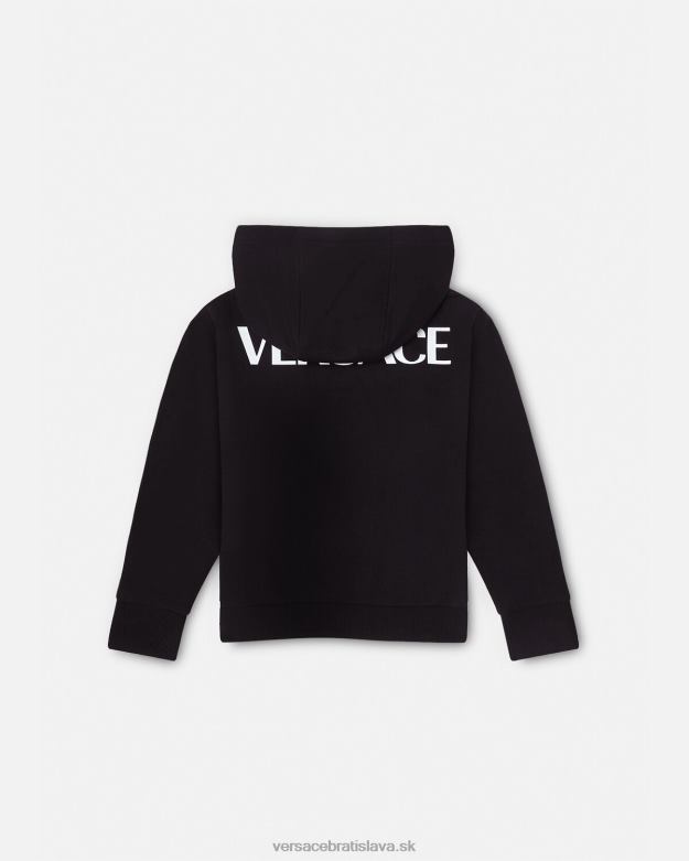 oblečenie X8X8P2120 Versace mikina s kapucňou medúza čierna deti