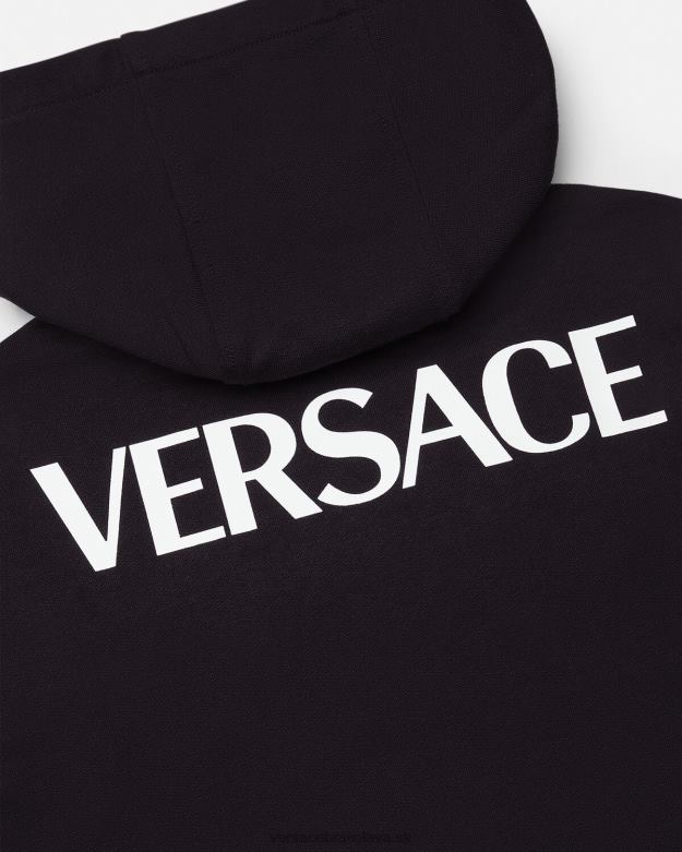 oblečenie X8X8P2120 Versace mikina s kapucňou medúza čierna deti
