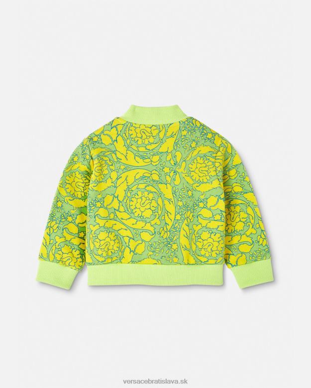 oblečenie X8X8P1880 Versace detská mikina barocco silhouette vytlačiť deti
