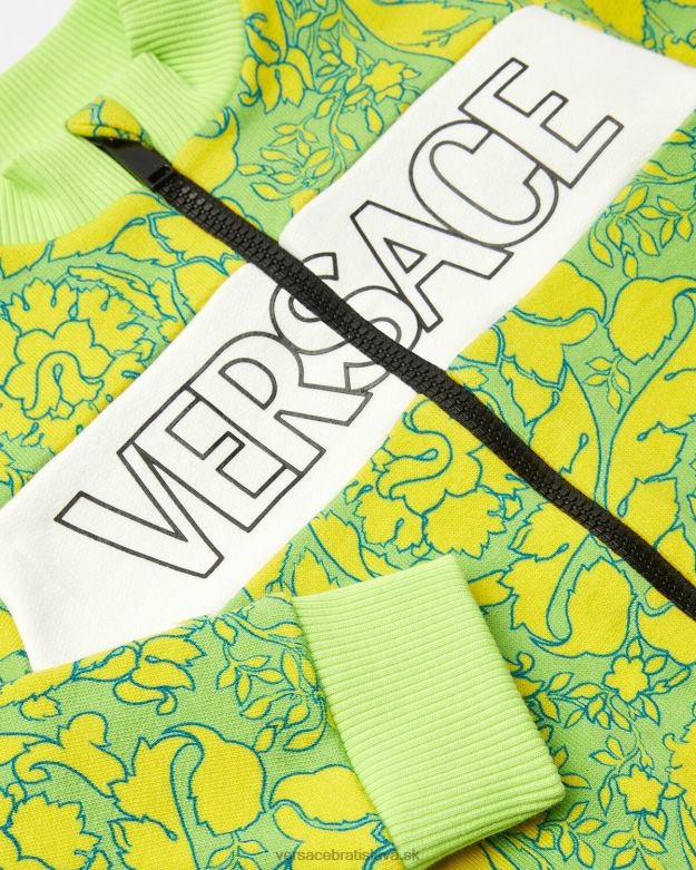 oblečenie X8X8P1880 Versace detská mikina barocco silhouette vytlačiť deti
