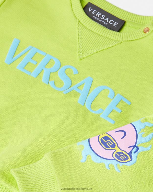 oblečenie X8X8P1929 Versace medusa sunnies detská mikina vápno deti