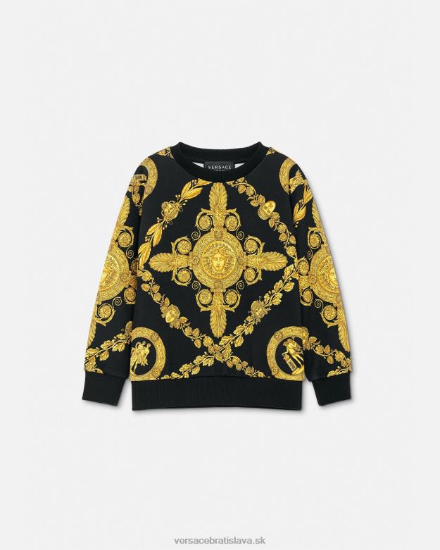 oblečenie X8X8P2125 Versace maschera baroková mikina vytlačiť deti