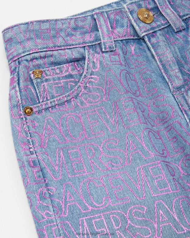 oblečenie X8X8P1979 Versace celoplošné džínsy vytlačiť deti