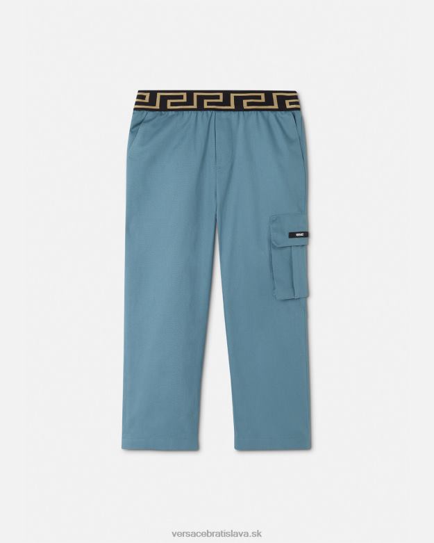 oblečenie X8X8P2093 Versace nohavice greca Modrá deti