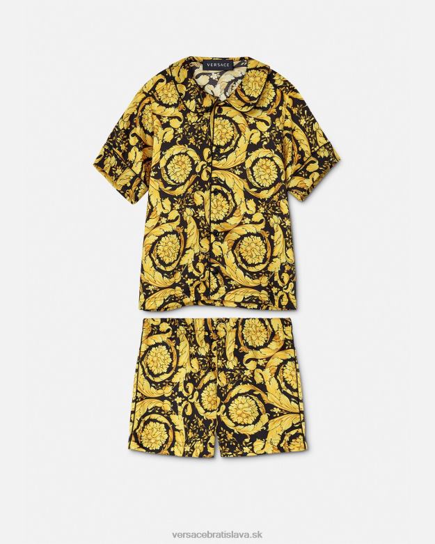 oblečenie X8X8P1989 Versace barocco pyžamový set vytlačiť deti
