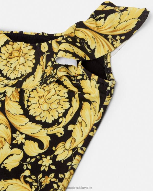 oblečenie X8X8P1860 Versace jednodielne detské plavky barocco vytlačiť deti