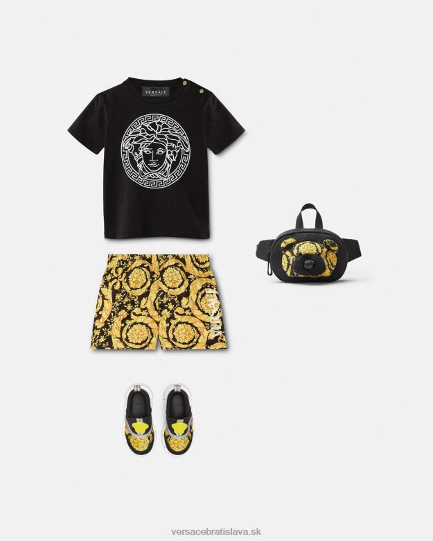 oblečenie X8X8P1886 Versace barocco detské plavky vytlačiť deti