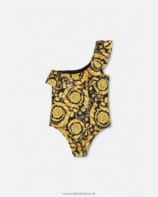 oblečenie X8X8P1959 Versace barocco jednodielne plavky vytlačiť deti