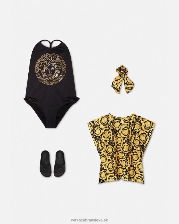 oblečenie X8X8P1985 Versace barocco zakrývacie plavky vytlačiť deti