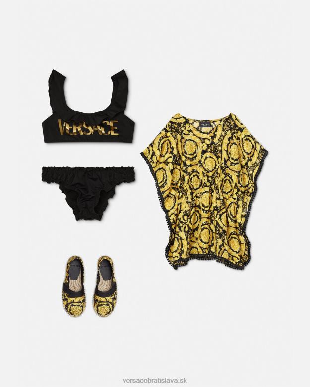 oblečenie X8X8P1986 Versace barocco zakrytie plaviek vytlačiť deti