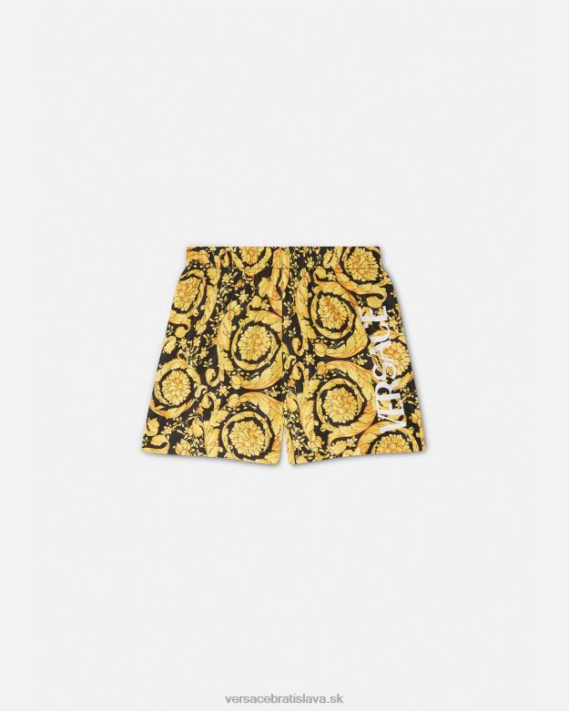 oblečenie X8X8P2096 Versace plavky s logom barocco vytlačiť deti