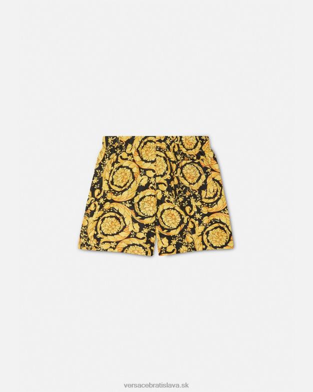 oblečenie X8X8P2096 Versace plavky s logom barocco vytlačiť deti