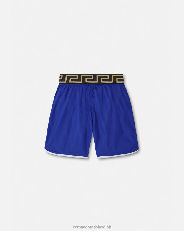 oblečenie X8X8P2113 Versace Medusa greca border plavecké šortky Modrá deti