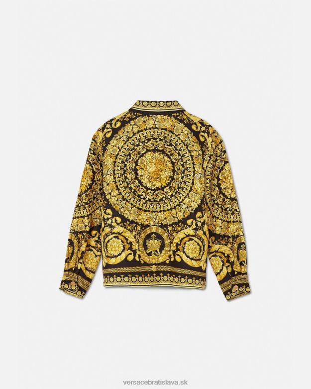 oblečenie X8X8P1954 Versace baroková hodvábna košeľa vytlačiť deti