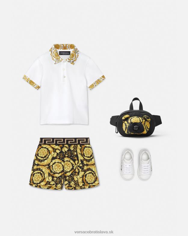 oblečenie X8X8P1887 Versace barocco detské šortky vytlačiť deti