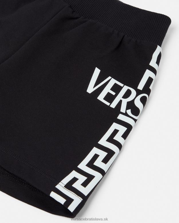 oblečenie X8X8P1908 Versace greca detské šortky čierna deti