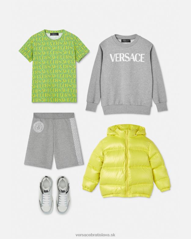 oblečenie X8X8P2081 Versace greca potničky sivá deti