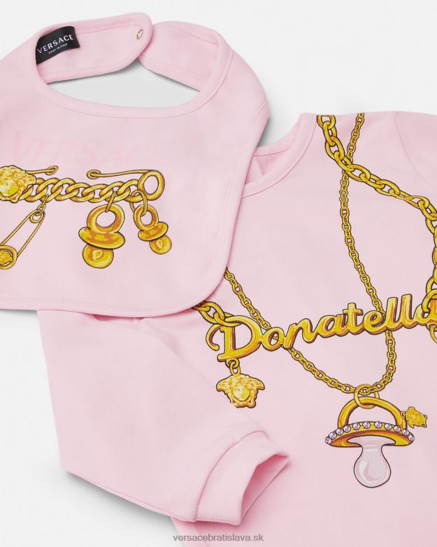 oblečenie X8X8P1830 Versace donatella retiazka detská súprava na spanie Ružová deti