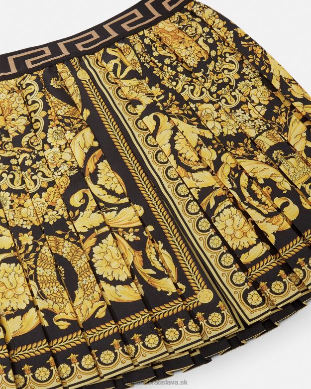 oblečenie X8X8P1957 Versace baroková plisovaná sukňa vytlačiť deti