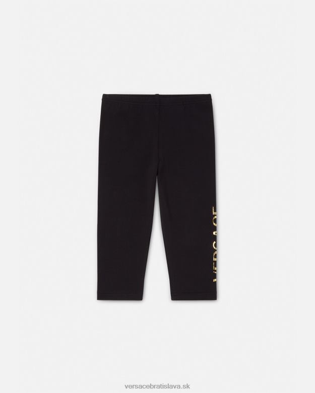 oblečenie X8X8P1864 Versace detské tepláky s logom čierna deti