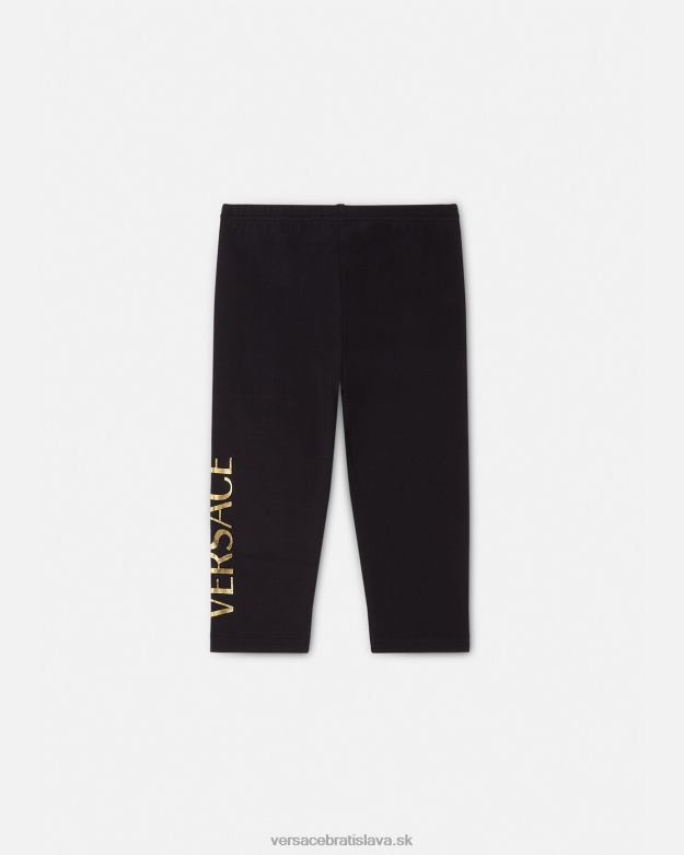 oblečenie X8X8P1864 Versace detské tepláky s logom čierna deti