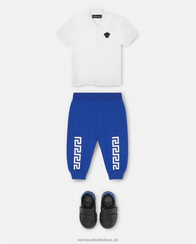 oblečenie X8X8P1890 Versace detské tepláky greca Modrá deti