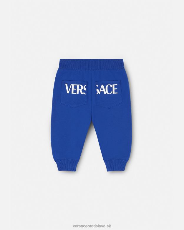 oblečenie X8X8P1890 Versace detské tepláky greca Modrá deti