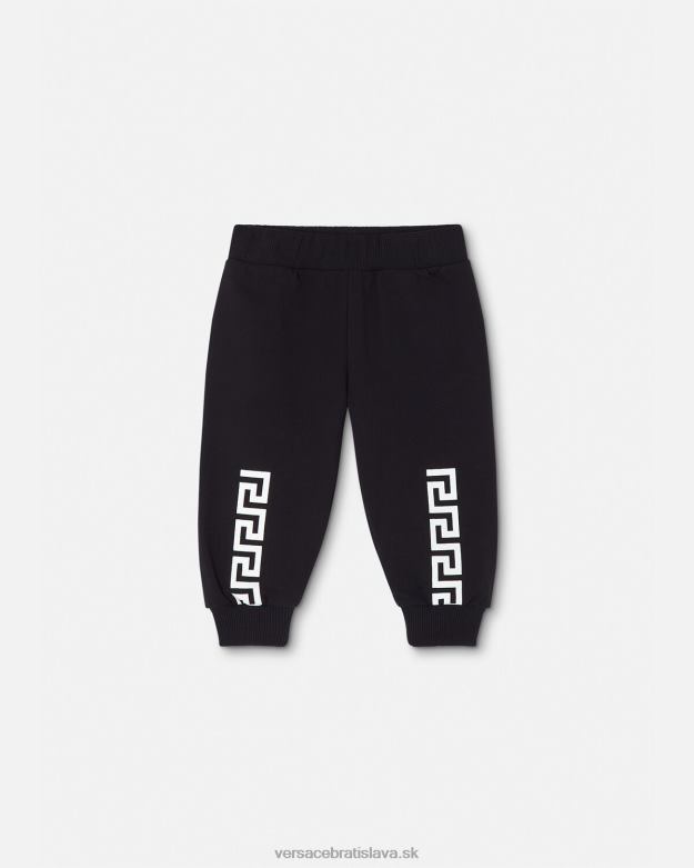 oblečenie X8X8P1907 Versace detské tepláky greca čierna deti