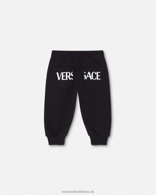 oblečenie X8X8P1907 Versace detské tepláky greca čierna deti