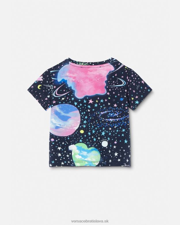 oblečenie X8X8P1852 Versace detské tričko medusa galaxy vytlačiť deti
