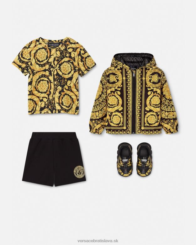 oblečenie X8X8P1859 Versace barocco detské tričko vytlačiť deti