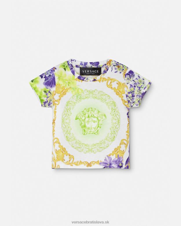 oblečenie X8X8P1866 Versace detské tričko medusa orchid biela a potlač deti