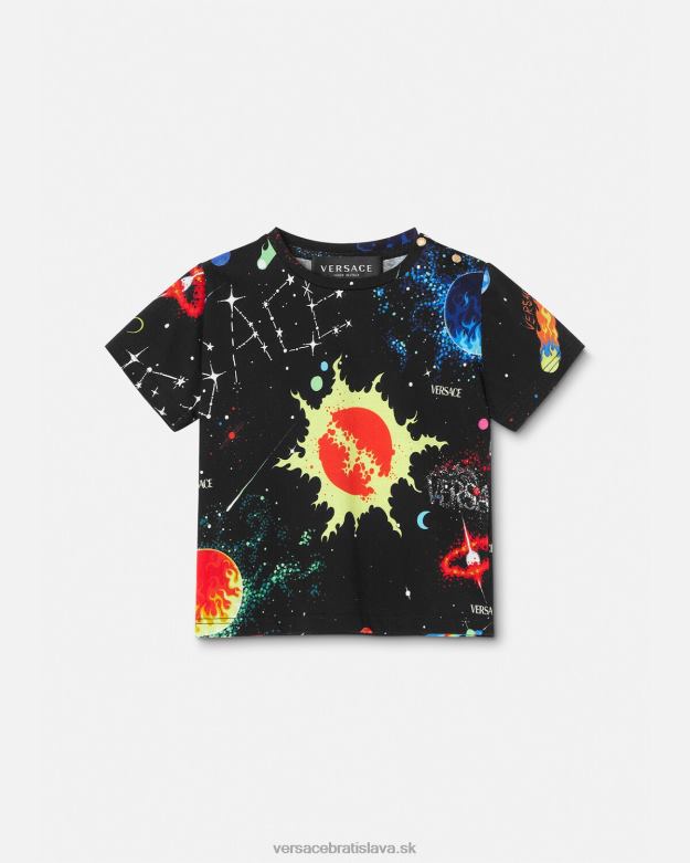 oblečenie X8X8P1882 Versace galaxy detské tričko vytlačiť deti