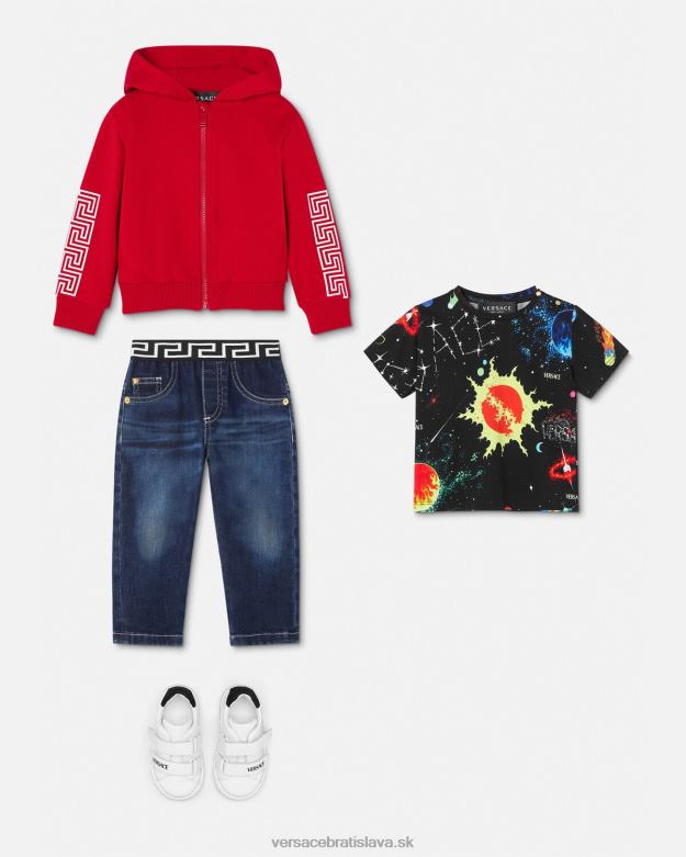 oblečenie X8X8P1882 Versace galaxy detské tričko vytlačiť deti